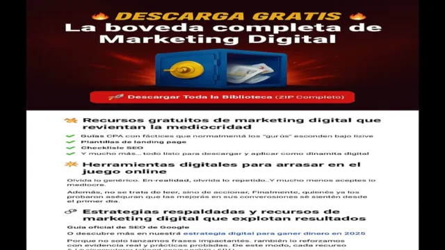 Biblioteca de recursos gratuitos en marketing digital de Montero Marketing CPA
